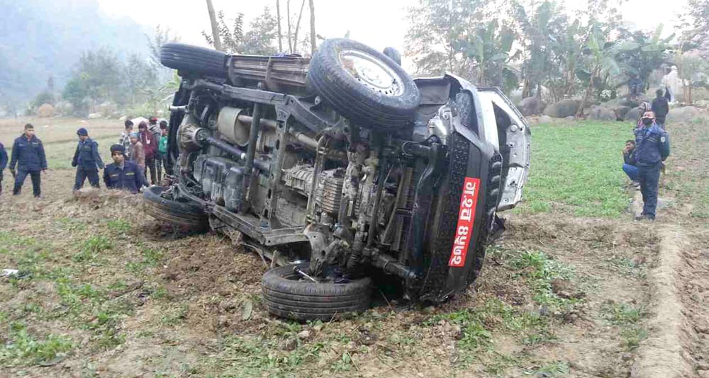 3 killed  in Dhading jeep mishap